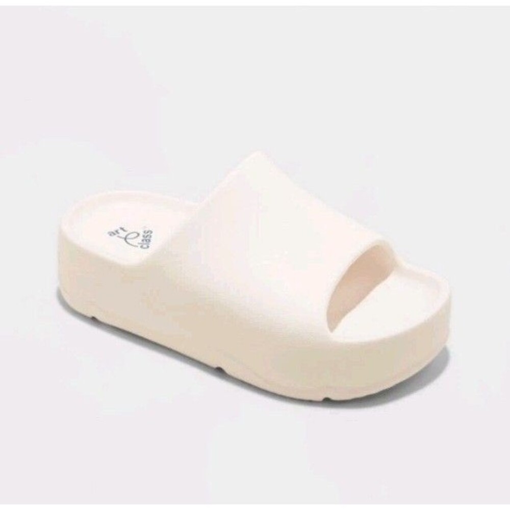 Art Class Kid's Eddie Platform Slide Sandals Slip On Contoured Foot